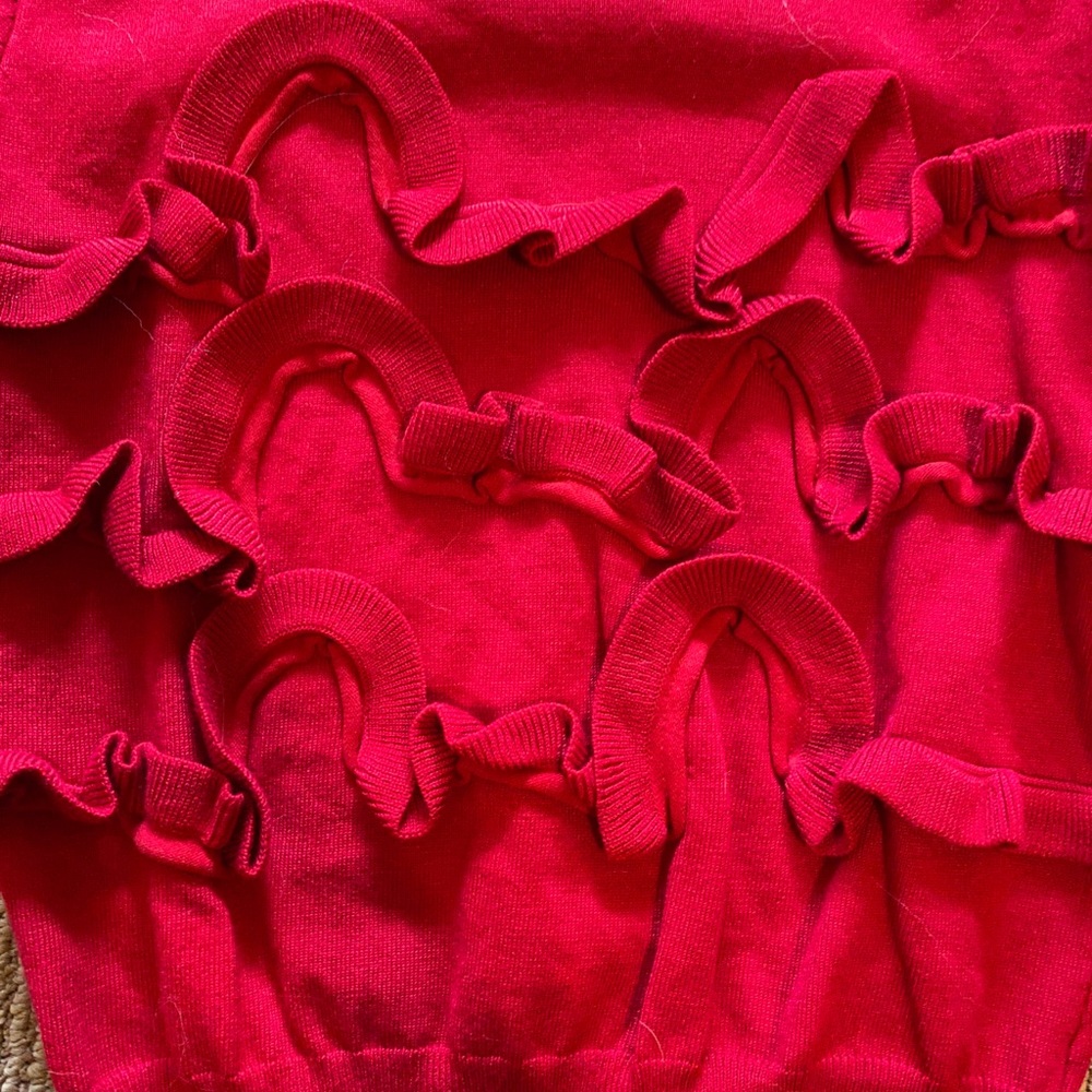 Red Ruffle Top - Picture 2 of 2